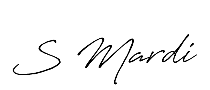 if you are searching for the best signature style for your name S Mardi. so please give up your signature search. here we have designed multiple signature styles  using Antro_Vectra_Bolder. S Mardi signature style 7 images and pictures png