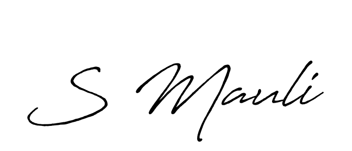 Also You can easily find your signature by using the search form. We will create S Mauli name handwritten signature images for you free of cost using Antro_Vectra_Bolder sign style. S Mauli signature style 7 images and pictures png