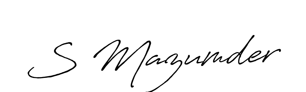 Make a short S Mazumder signature style. Manage your documents anywhere anytime using Antro_Vectra_Bolder. Create and add eSignatures, submit forms, share and send files easily. S Mazumder signature style 7 images and pictures png