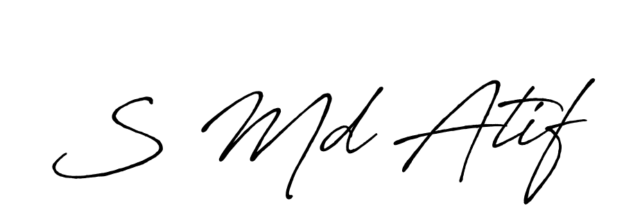 Make a beautiful signature design for name S Md Atif. Use this online signature maker to create a handwritten signature for free. S Md Atif signature style 7 images and pictures png