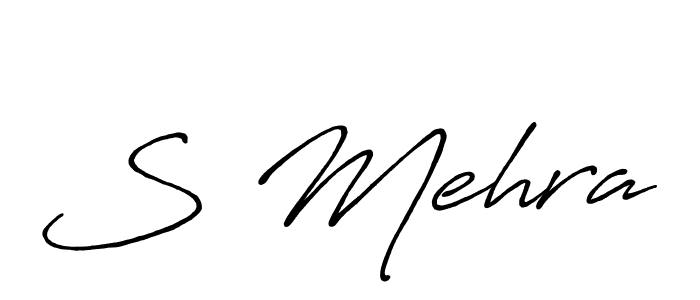 Antro_Vectra_Bolder is a professional signature style that is perfect for those who want to add a touch of class to their signature. It is also a great choice for those who want to make their signature more unique. Get S Mehra name to fancy signature for free. S Mehra signature style 7 images and pictures png