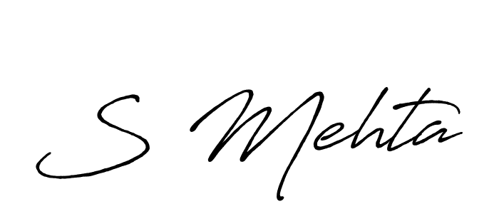How to Draw S Mehta signature style? Antro_Vectra_Bolder is a latest design signature styles for name S Mehta. S Mehta signature style 7 images and pictures png