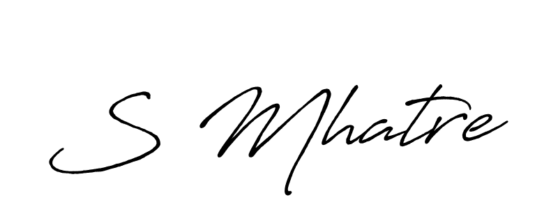 Once you've used our free online signature maker to create your best signature Antro_Vectra_Bolder style, it's time to enjoy all of the benefits that S Mhatre name signing documents. S Mhatre signature style 7 images and pictures png