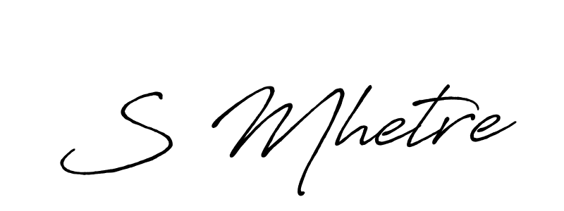 Best and Professional Signature Style for S Mhetre. Antro_Vectra_Bolder Best Signature Style Collection. S Mhetre signature style 7 images and pictures png