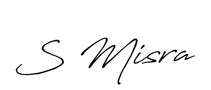 Antro_Vectra_Bolder is a professional signature style that is perfect for those who want to add a touch of class to their signature. It is also a great choice for those who want to make their signature more unique. Get S Misra name to fancy signature for free. S Misra signature style 7 images and pictures png