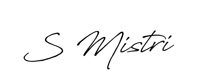 Also You can easily find your signature by using the search form. We will create S Mistri name handwritten signature images for you free of cost using Antro_Vectra_Bolder sign style. S Mistri signature style 7 images and pictures png