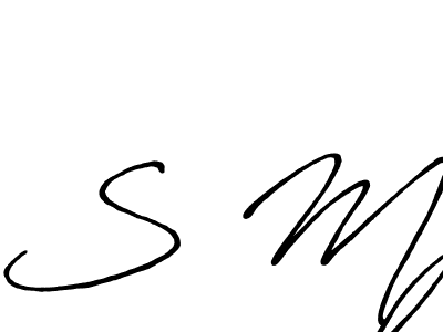 S Mj stylish signature style. Best Handwritten Sign (Antro_Vectra_Bolder) for my name. Handwritten Signature Collection Ideas for my name S Mj. S Mj signature style 7 images and pictures png