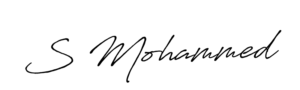 How to make S Mohammed signature? Antro_Vectra_Bolder is a professional autograph style. Create handwritten signature for S Mohammed name. S Mohammed signature style 7 images and pictures png