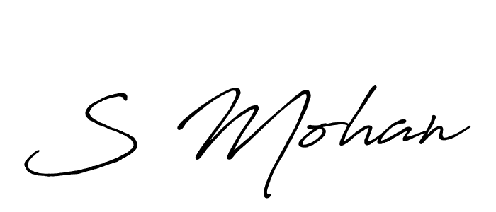 S Mohan stylish signature style. Best Handwritten Sign (Antro_Vectra_Bolder) for my name. Handwritten Signature Collection Ideas for my name S Mohan. S Mohan signature style 7 images and pictures png