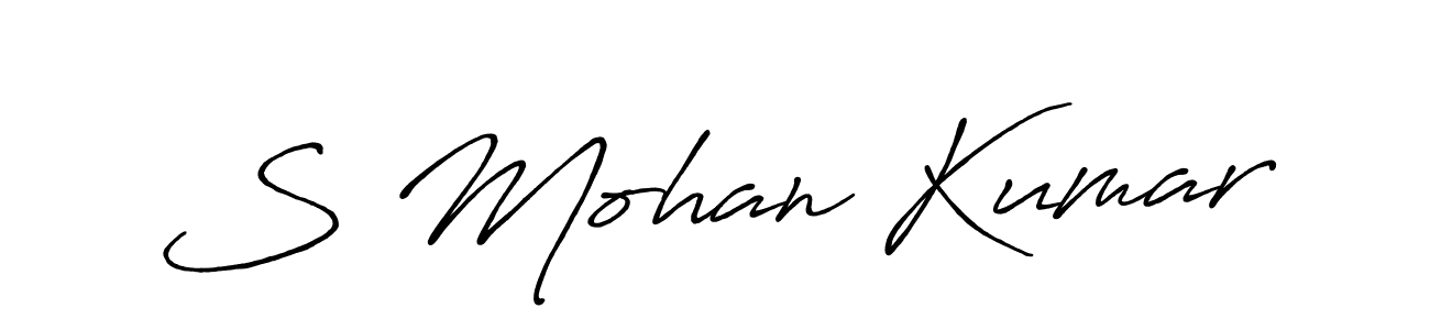 Similarly Antro_Vectra_Bolder is the best handwritten signature design. Signature creator online .You can use it as an online autograph creator for name S Mohan Kumar. S Mohan Kumar signature style 7 images and pictures png