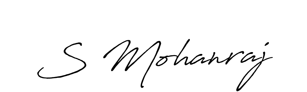 Make a beautiful signature design for name S Mohanraj. With this signature (Antro_Vectra_Bolder) style, you can create a handwritten signature for free. S Mohanraj signature style 7 images and pictures png