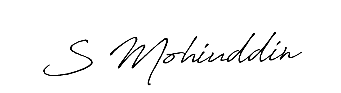 Also we have S Mohiuddin name is the best signature style. Create professional handwritten signature collection using Antro_Vectra_Bolder autograph style. S Mohiuddin signature style 7 images and pictures png