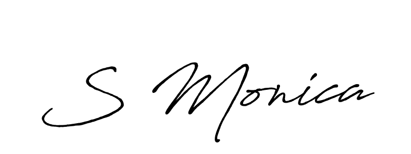 Here are the top 10 professional signature styles for the name S Monica. These are the best autograph styles you can use for your name. S Monica signature style 7 images and pictures png