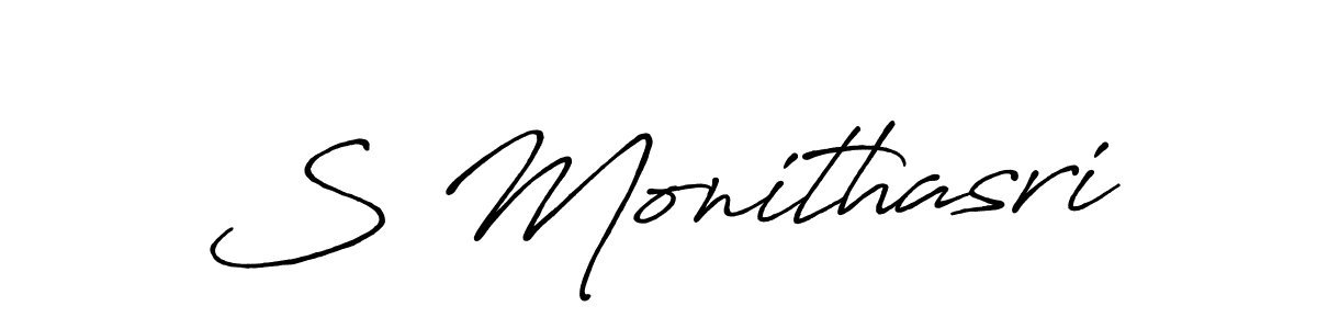 Once you've used our free online signature maker to create your best signature Antro_Vectra_Bolder style, it's time to enjoy all of the benefits that S Monithasri name signing documents. S Monithasri signature style 7 images and pictures png