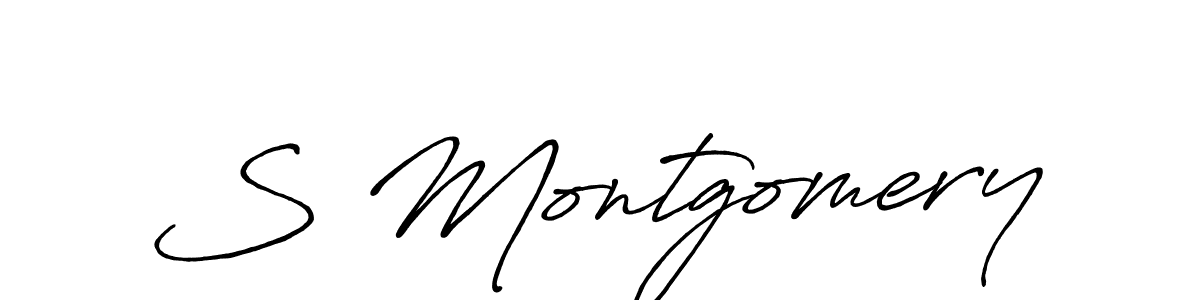 S Montgomery stylish signature style. Best Handwritten Sign (Antro_Vectra_Bolder) for my name. Handwritten Signature Collection Ideas for my name S Montgomery. S Montgomery signature style 7 images and pictures png