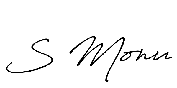Similarly Antro_Vectra_Bolder is the best handwritten signature design. Signature creator online .You can use it as an online autograph creator for name S Monu. S Monu signature style 7 images and pictures png