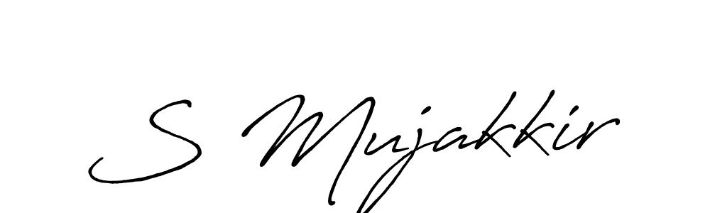 You can use this online signature creator to create a handwritten signature for the name S Mujakkir. This is the best online autograph maker. S Mujakkir signature style 7 images and pictures png