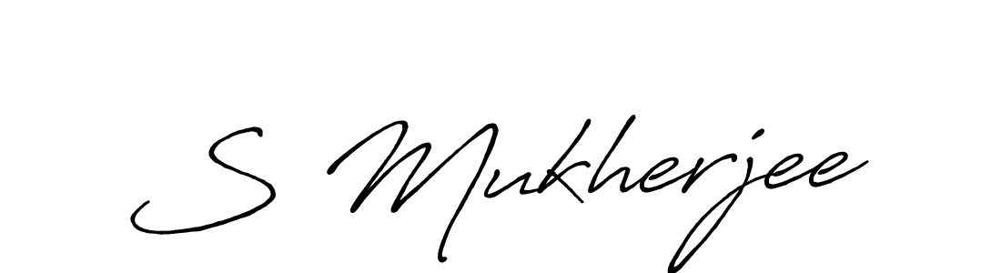 if you are searching for the best signature style for your name S Mukherjee. so please give up your signature search. here we have designed multiple signature styles  using Antro_Vectra_Bolder. S Mukherjee signature style 7 images and pictures png