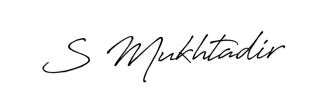 Make a beautiful signature design for name S Mukhtadir. Use this online signature maker to create a handwritten signature for free. S Mukhtadir signature style 7 images and pictures png