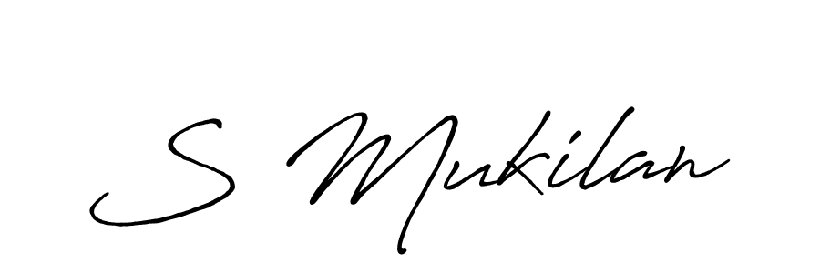 Also You can easily find your signature by using the search form. We will create S Mukilan name handwritten signature images for you free of cost using Antro_Vectra_Bolder sign style. S Mukilan signature style 7 images and pictures png