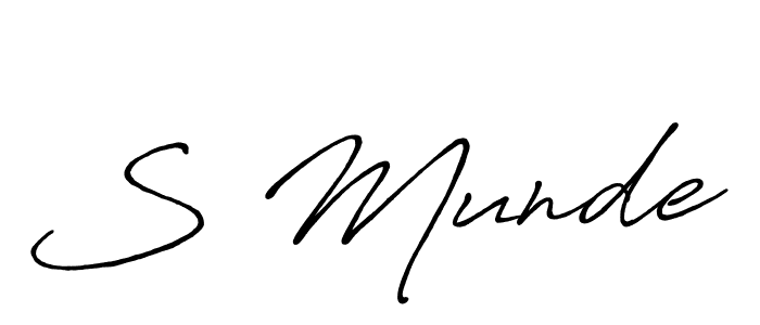 Make a beautiful signature design for name S Munde. Use this online signature maker to create a handwritten signature for free. S Munde signature style 7 images and pictures png