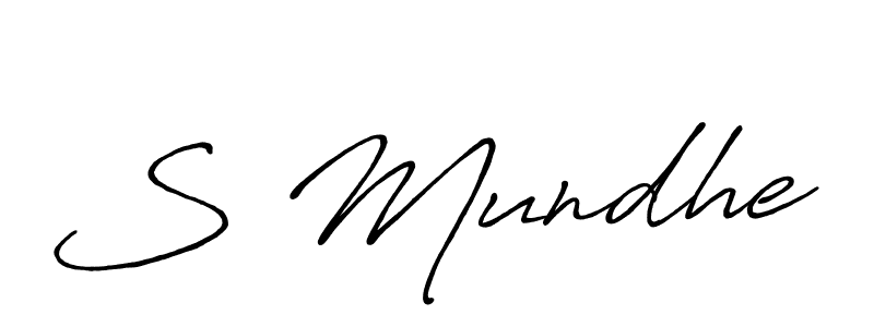 Best and Professional Signature Style for S Mundhe. Antro_Vectra_Bolder Best Signature Style Collection. S Mundhe signature style 7 images and pictures png