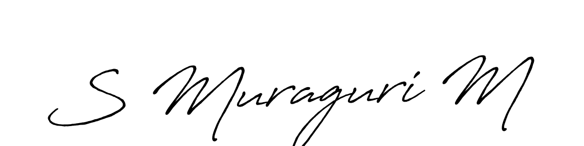 This is the best signature style for the S Muraguri M name. Also you like these signature font (Antro_Vectra_Bolder). Mix name signature. S Muraguri M signature style 7 images and pictures png