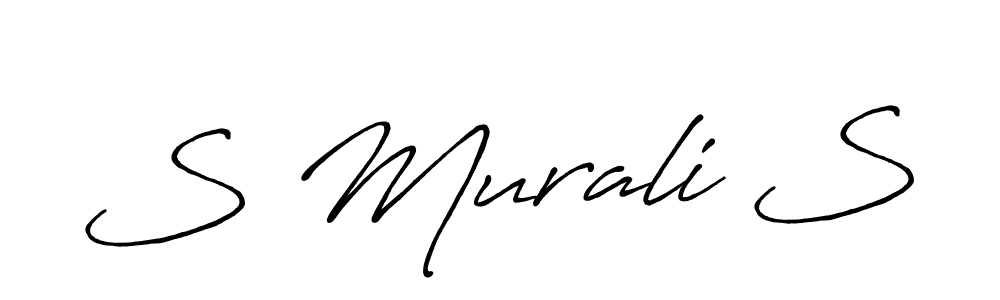 How to Draw S Murali S signature style? Antro_Vectra_Bolder is a latest design signature styles for name S Murali S. S Murali S signature style 7 images and pictures png