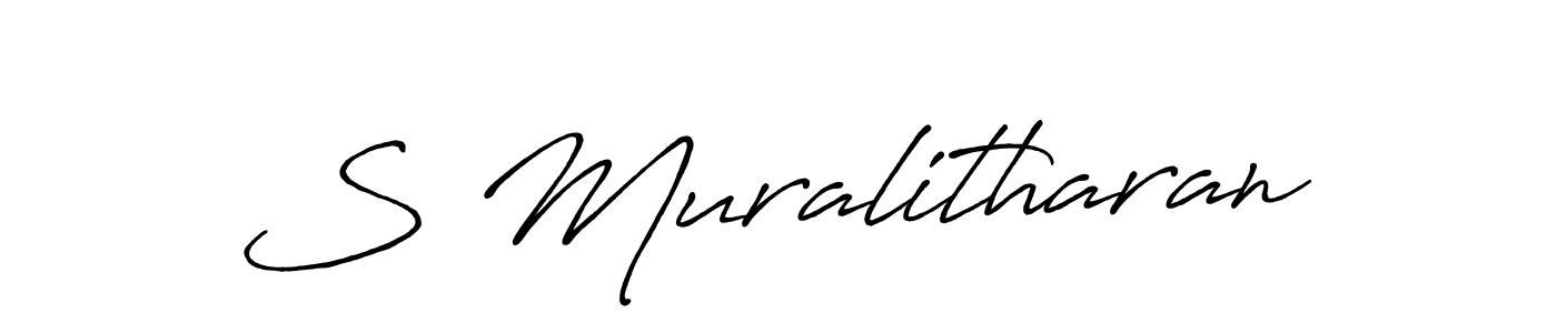 Best and Professional Signature Style for S Muralitharan. Antro_Vectra_Bolder Best Signature Style Collection. S Muralitharan signature style 7 images and pictures png