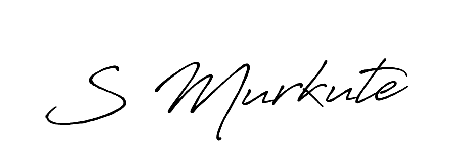 Design your own signature with our free online signature maker. With this signature software, you can create a handwritten (Antro_Vectra_Bolder) signature for name S Murkute. S Murkute signature style 7 images and pictures png