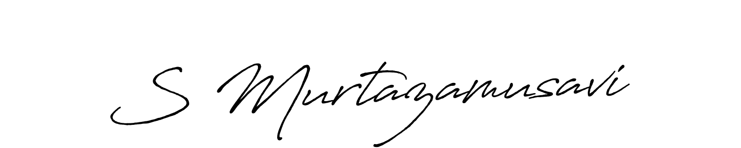 Make a beautiful signature design for name S Murtazamusavi. With this signature (Antro_Vectra_Bolder) style, you can create a handwritten signature for free. S Murtazamusavi signature style 7 images and pictures png