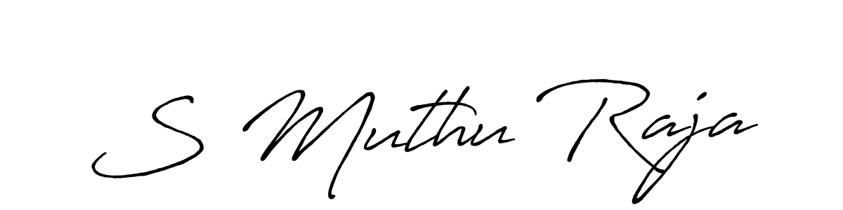 Also we have S Muthu Raja name is the best signature style. Create professional handwritten signature collection using Antro_Vectra_Bolder autograph style. S Muthu Raja signature style 7 images and pictures png