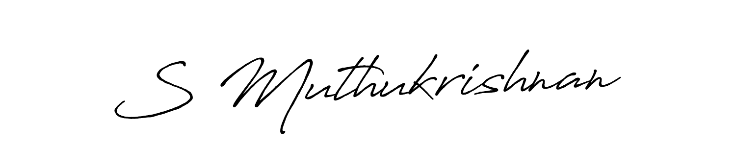 It looks lik you need a new signature style for name S Muthukrishnan. Design unique handwritten (Antro_Vectra_Bolder) signature with our free signature maker in just a few clicks. S Muthukrishnan signature style 7 images and pictures png