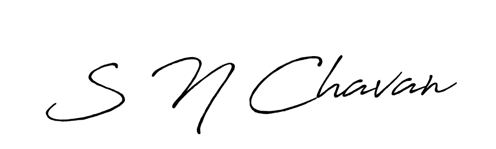 You should practise on your own different ways (Antro_Vectra_Bolder) to write your name (S N Chavan) in signature. don't let someone else do it for you. S N Chavan signature style 7 images and pictures png