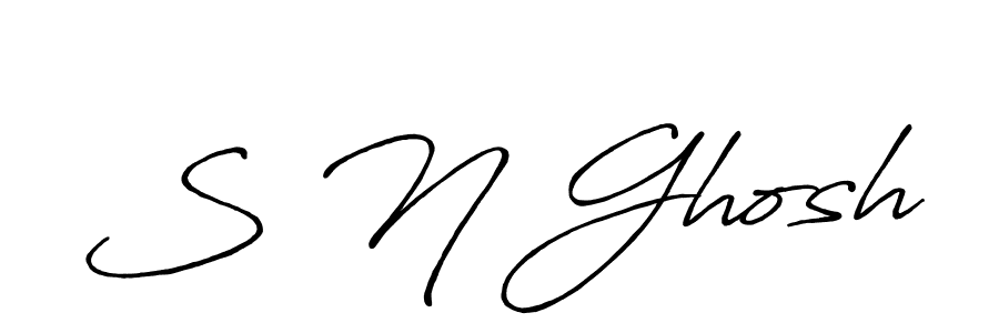 Antro_Vectra_Bolder is a professional signature style that is perfect for those who want to add a touch of class to their signature. It is also a great choice for those who want to make their signature more unique. Get S N Ghosh name to fancy signature for free. S N Ghosh signature style 7 images and pictures png
