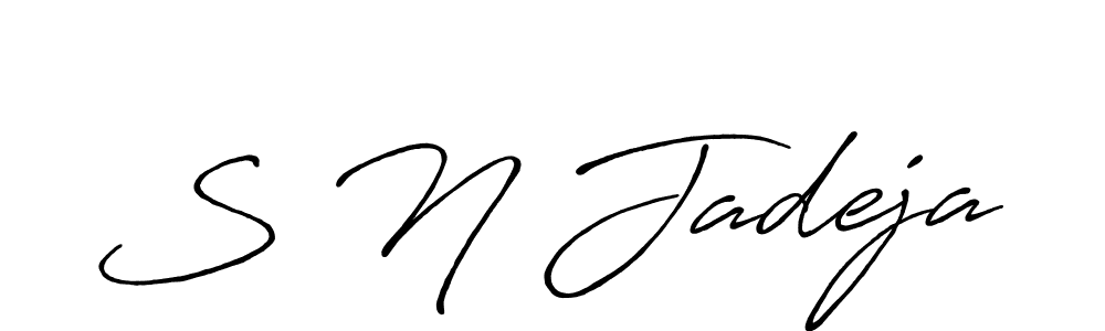 How to Draw S N Jadeja signature style? Antro_Vectra_Bolder is a latest design signature styles for name S N Jadeja. S N Jadeja signature style 7 images and pictures png