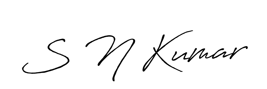 How to make S N Kumar signature? Antro_Vectra_Bolder is a professional autograph style. Create handwritten signature for S N Kumar name. S N Kumar signature style 7 images and pictures png