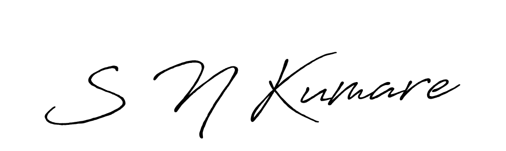 S N Kumare stylish signature style. Best Handwritten Sign (Antro_Vectra_Bolder) for my name. Handwritten Signature Collection Ideas for my name S N Kumare. S N Kumare signature style 7 images and pictures png