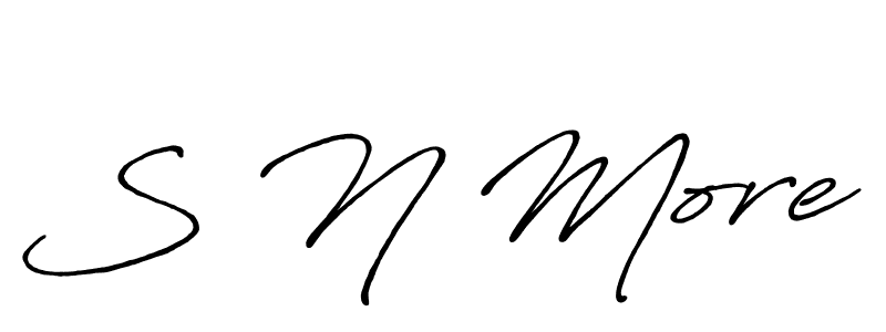 Once you've used our free online signature maker to create your best signature Antro_Vectra_Bolder style, it's time to enjoy all of the benefits that S N More name signing documents. S N More signature style 7 images and pictures png