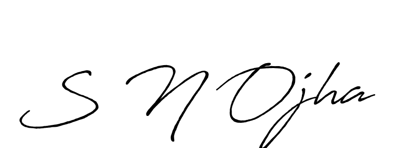 if you are searching for the best signature style for your name S N Ojha. so please give up your signature search. here we have designed multiple signature styles  using Antro_Vectra_Bolder. S N Ojha signature style 7 images and pictures png