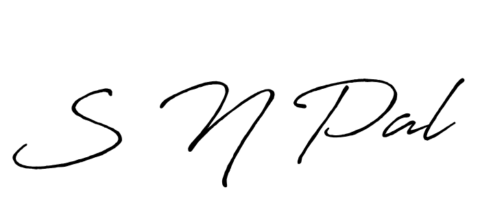 How to make S N Pal name signature. Use Antro_Vectra_Bolder style for creating short signs online. This is the latest handwritten sign. S N Pal signature style 7 images and pictures png