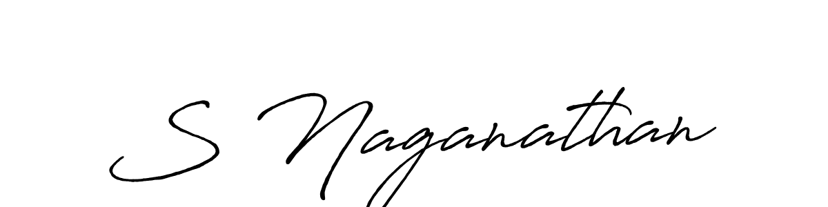 You should practise on your own different ways (Antro_Vectra_Bolder) to write your name (S Naganathan) in signature. don't let someone else do it for you. S Naganathan signature style 7 images and pictures png