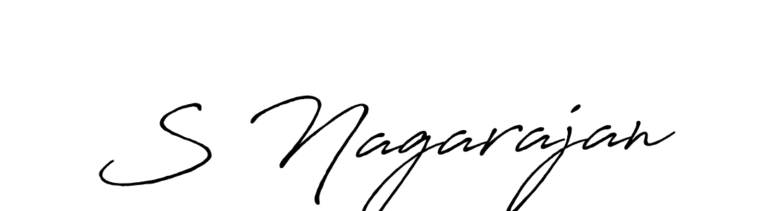 How to make S Nagarajan signature? Antro_Vectra_Bolder is a professional autograph style. Create handwritten signature for S Nagarajan name. S Nagarajan signature style 7 images and pictures png