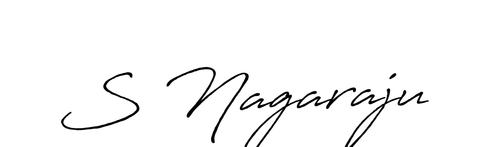 Use a signature maker to create a handwritten signature online. With this signature software, you can design (Antro_Vectra_Bolder) your own signature for name S Nagaraju. S Nagaraju signature style 7 images and pictures png