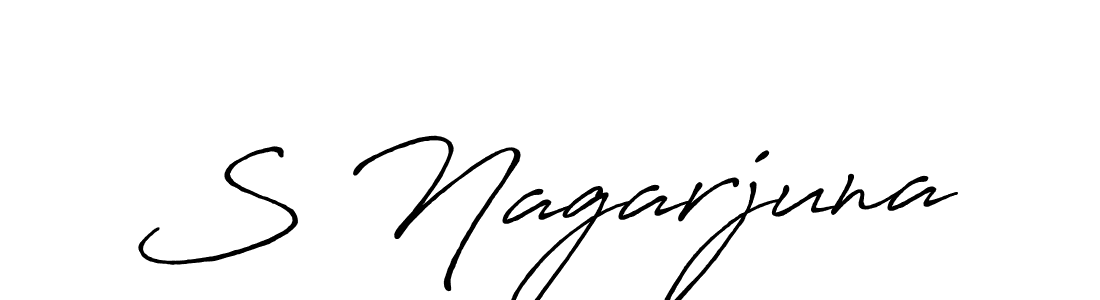 Design your own signature with our free online signature maker. With this signature software, you can create a handwritten (Antro_Vectra_Bolder) signature for name S Nagarjuna. S Nagarjuna signature style 7 images and pictures png