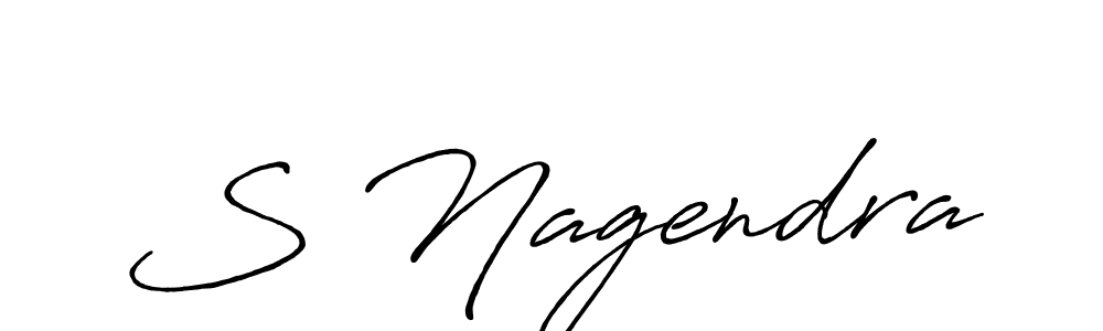 S Nagendra stylish signature style. Best Handwritten Sign (Antro_Vectra_Bolder) for my name. Handwritten Signature Collection Ideas for my name S Nagendra. S Nagendra signature style 7 images and pictures png