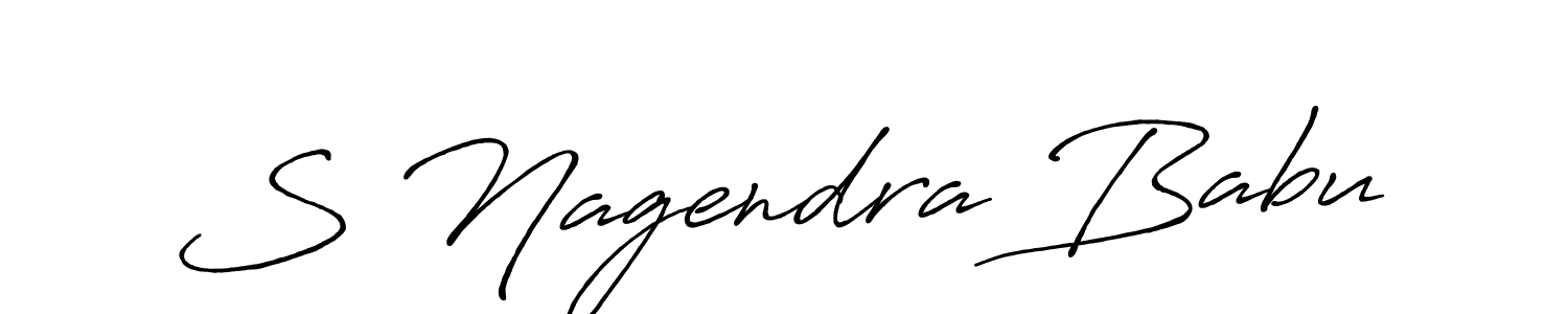Design your own signature with our free online signature maker. With this signature software, you can create a handwritten (Antro_Vectra_Bolder) signature for name S Nagendra Babu. S Nagendra Babu signature style 7 images and pictures png