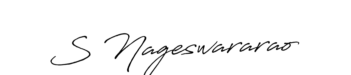 Antro_Vectra_Bolder is a professional signature style that is perfect for those who want to add a touch of class to their signature. It is also a great choice for those who want to make their signature more unique. Get S Nageswararao name to fancy signature for free. S Nageswararao signature style 7 images and pictures png