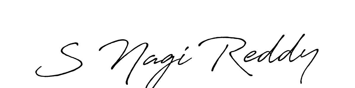 You should practise on your own different ways (Antro_Vectra_Bolder) to write your name (S Nagi Reddy) in signature. don't let someone else do it for you. S Nagi Reddy signature style 7 images and pictures png