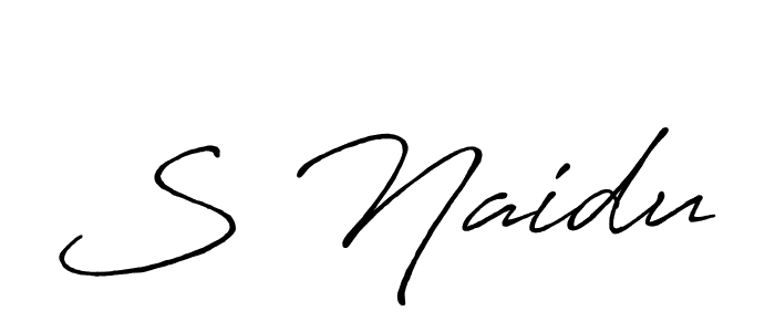 How to make S Naidu signature? Antro_Vectra_Bolder is a professional autograph style. Create handwritten signature for S Naidu name. S Naidu signature style 7 images and pictures png